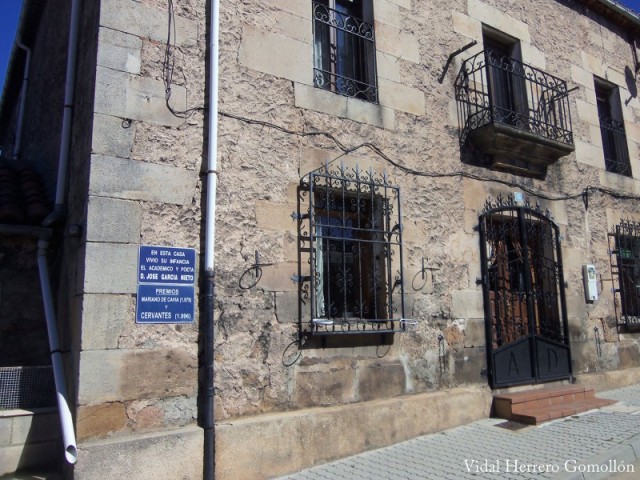 Casa en la que vivió José García Nieto en Covaleda